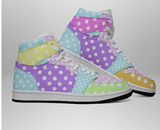 Heisei Retro Polkadot Colorblock Shoes Women (Made to Order)