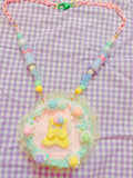Dreamy Bear Cake Pastry necklace