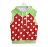 Strawberry Decora Heisei Retro Hoodie Vest (Made to Order)