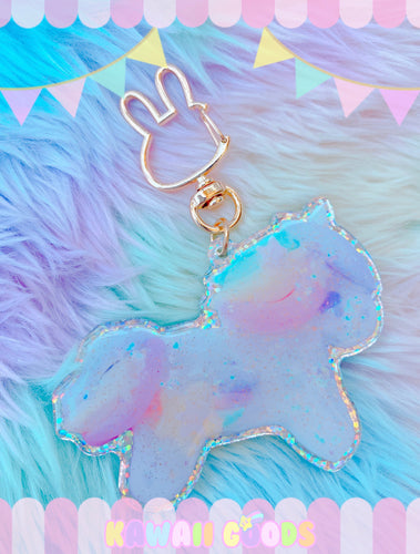 Sweetie Dreams Holographic Glitter Keychain