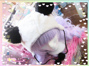 Fuzzy  Deco Bear Hat (made to order)