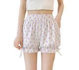 Polkadot Color Block Heisei Retro Pumpkin Shorts (made to order)