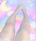 Starry Dreamy Tights, Fairy Kei tights (Made to Order)