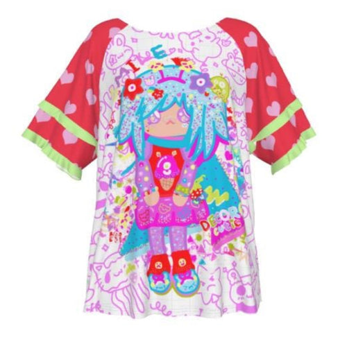 Decora Cutie Ruffle Frilly Top
