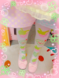 Kawaii Melon Bear Jello OTK Over the Knee Socks (Made to Order)