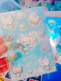 Tenshi Neko Plug Holographic Sticker Sheet