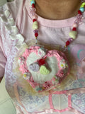 Anti-Valentine Cake Pastry necklace