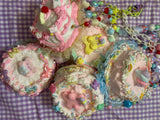 Marshmallow Cherry Cake Pastry necklace