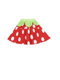 Strawberry Cutie Decora Heisei Retro Frilly Skirt (made to order)