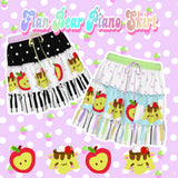 Flan Bear Piano Frilly Skirt (Made to Order)