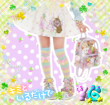 Monita Estrella Rainbow Notes Music Heisei Retro Frilly Skirt (made to order)