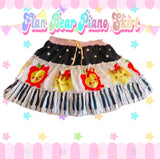 Flan Bear Piano Frilly Skirt (Made to Order)
