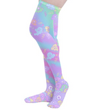 Ice Cream Scoop Alien Monster OTK Over the knee Socks