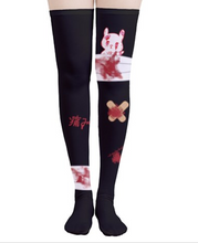 Load image into Gallery viewer, Hurt Bunny Gory OTK Socks (Made to Order)