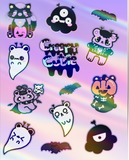 Creepy Cute Holo Sticker Sheet