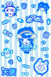 Tenshi Kaiwai Holographic Cuties Sticker Sheet