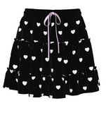 Polkadot Heart Pop Kei Fairykei Ruffle Skirt (Made to Order)