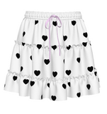 Polkadot Heart Pop Kei Fairykei Ruffle Skirt (Made to Order)