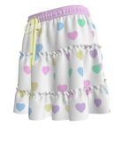Rainbow Hearts  Frilly Skirt (made to order)