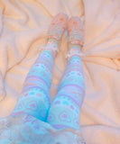 Shooting Star Rainbow stripe fairykei Leggings (Made to Order)
