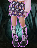 Candy Cemetery Creepy Cute Pumpkin Shorts (made to order)
