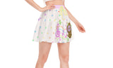 Mona Estralla Rainbow Notes Music Heisei Retro Frilly Skirt (made to order)