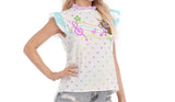 Monita Estrella Heisei Retro Ruffle Top