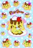 Flan Bear Holographic Cuties Sticker Sheet