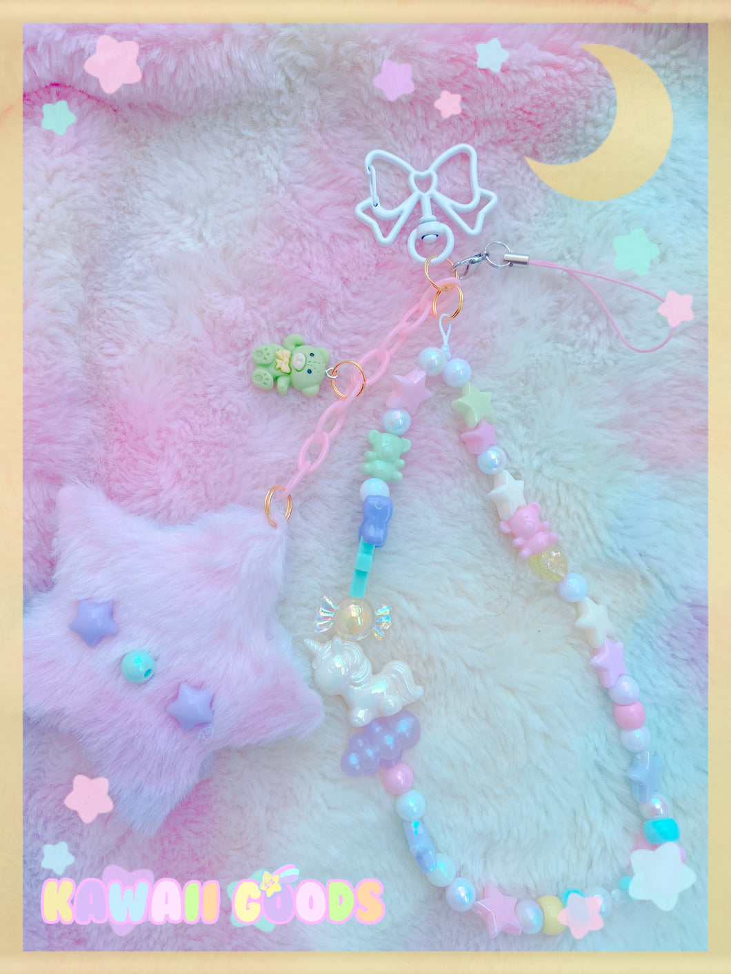 Dreamy Plushy Star Cellphone/switch bracelet charm
