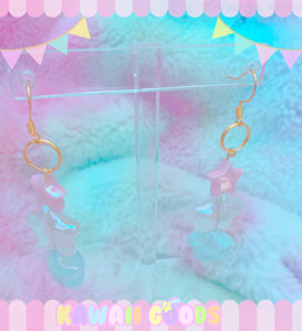 Dreamy Starry Earrings (pink)