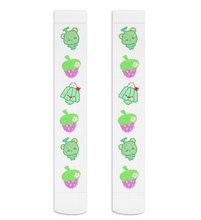 Load image into Gallery viewer, Kawaii Melon Pudding OTK Over the Knee Socks (Made to Order)