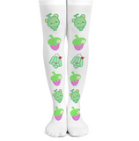 Kawaii Melon Pudding OTK Over the Knee Socks (Made to Order)