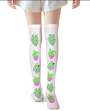 Kawaii Melon Pudding OTK Over the Knee Socks (Made to Order)