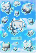 Load image into Gallery viewer, Tenshi Neko Plug Holographic Cuties Sticker Sheet