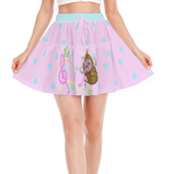 Monita Estrella Rainbow Notes Music Heisei Retro Frilly Skirt (made to order)