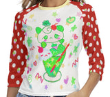 Lucky Panda Melon Soda Heisei Retro Ranglan Top
