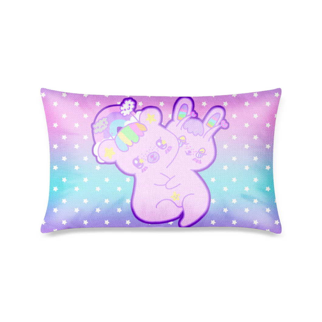 Emotion Bear and Yami Bunny Twin Headed Monster Pillow  Case (Made to Order)