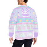 Mimi the alien panda and Emotion Bear Dreamy Sweater (made to order)