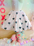 Geometric 80s heart Kawaii Skirt (Made to Order)