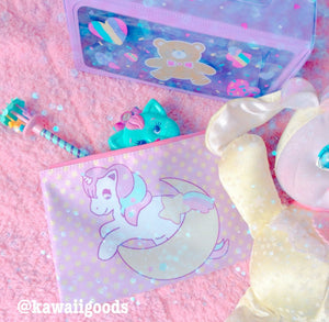 Sweetie Dreams Unicorn Cosmetic Pouch (Made to Order)