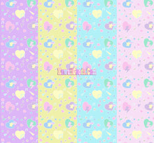 Load image into Gallery viewer, Heart Confetti Party Yume Kawaii Suspender Skirt (Made to Order)