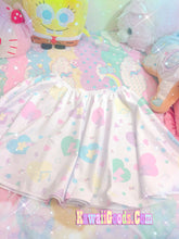Load image into Gallery viewer, Heart Confetti Party Yume Kawaii Regular Skirt (Made to Order)