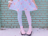 Heart Rainbow Tights (made to order)