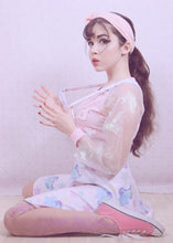 Load image into Gallery viewer, Starry Dino Melty Suspender Skirt (Made to Order)
