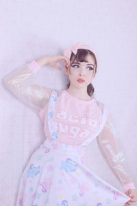 Starry Dino Melty Suspender Skirt (Made to Order)