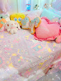 Hurt Bunny Bear Nurse Death Yami Kawaii Fleece Blanket (Made to Order)