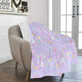 Hurt Bunny Bear Nurse Death Yami Kawaii Fleece Blanket (Made to Order)