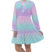 Load image into Gallery viewer, Dreamy Gradient Starry Chiffon Dress (Made to Order)