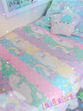 Sweetie Dreams and Trixie Yume Kawaii Fairy Kei Fleece Blanket  (Made to Order)