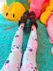 Painfully Hurt Bunny Bandage Yami Kawaii Tights HURT (Made to Order)